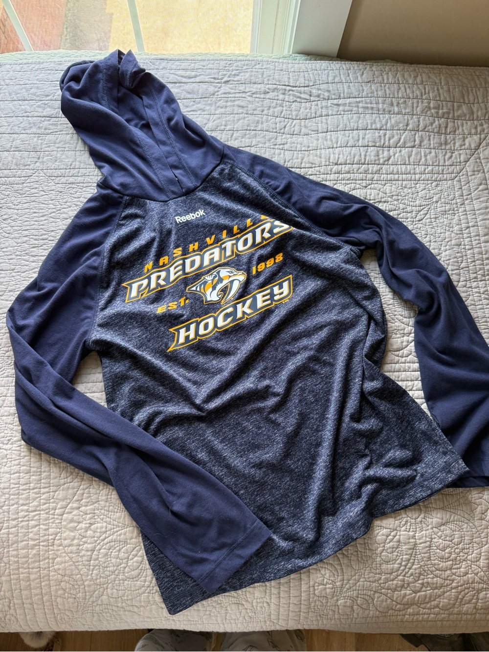Nashville Predators Hooded Long Sleeve Shirt